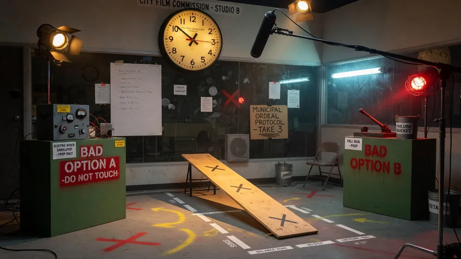 Two-bad options and one-foot balance under ordeal clock
